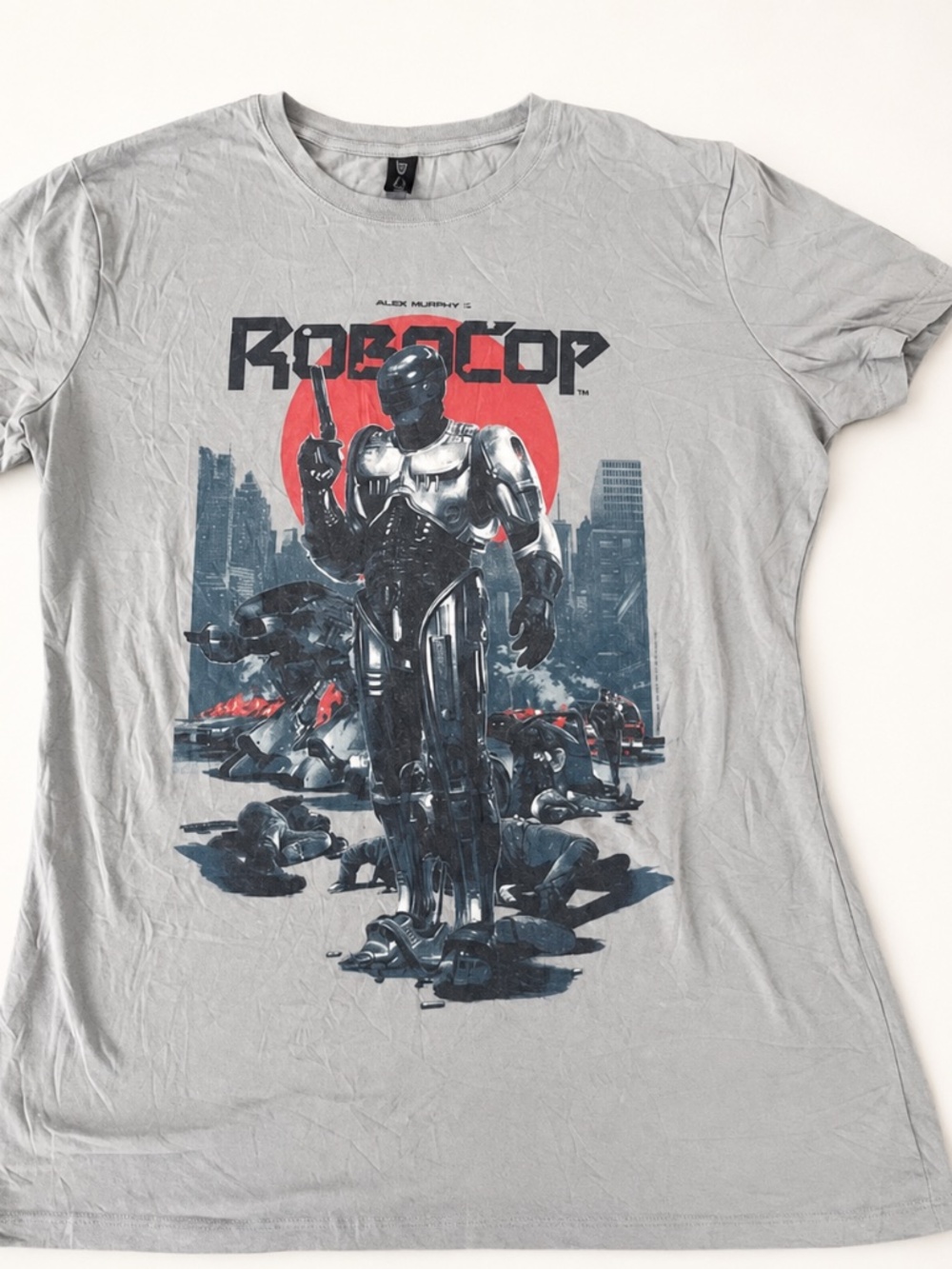 RoboCop Graphic T-Shirt Gray Size 3XL